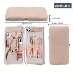 18 pcs Stainless Steel Nail Scissors Set for Men and Women