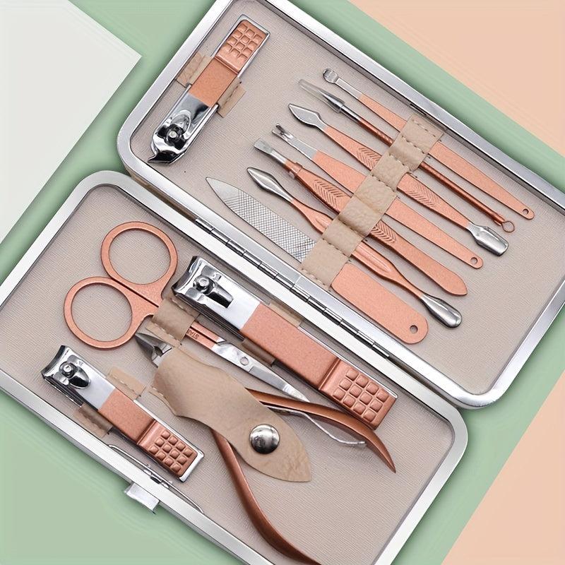 18 pcs Stainless Steel Nail Scissors Set for Men and Women