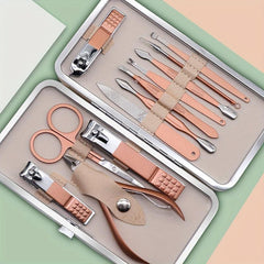 18 pcs Stainless Steel Nail Scissors Set for Men and Women