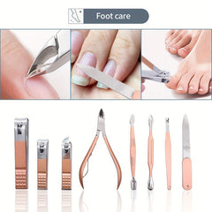 18 pcs Stainless Steel Nail Scissors Set for Men and Women