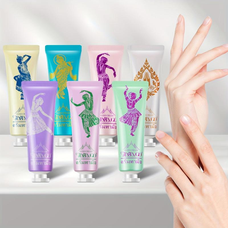 7pcs Floral & Fruity Hand Cream Gift Set for Dry Cracked Skin Repair