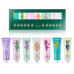 7pcs Floral & Fruity Hand Cream Gift Set for Dry Cracked Skin Repair