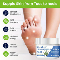 Lemongrass Foot Cream Tea Tree Peppermint Moisturizer Dry Feet