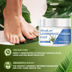 Lemongrass Foot Cream Tea Tree Peppermint Moisturizer Dry Feet