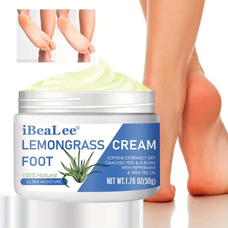 Lemongrass Foot Cream Tea Tree Peppermint Moisturizer Dry Feet