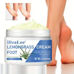 Lemongrass Foot Cream Tea Tree Peppermint Moisturizer Dry Feet