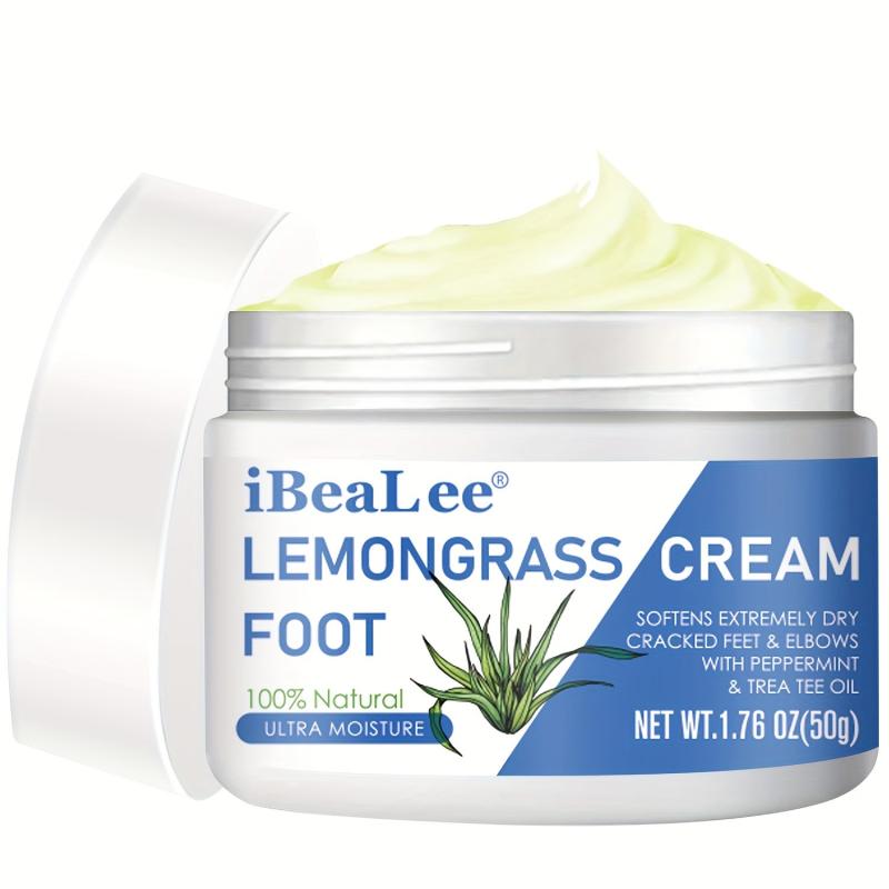 Lemongrass Foot Cream Tea Tree Peppermint Moisturizer Dry Feet
