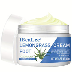 Lemongrass Foot Cream Tea Tree Peppermint Moisturizer Dry Feet
