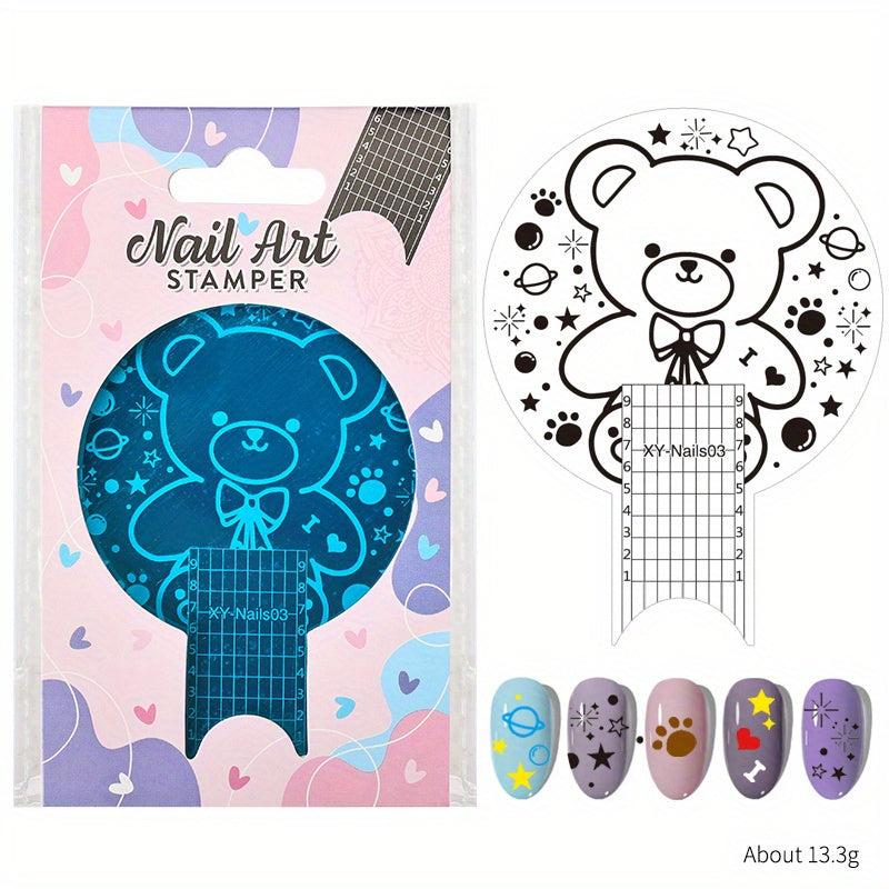 Stainless Steel Nail Stamping Plates Shapes Image Stamp Template