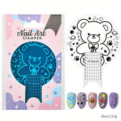 Stainless Steel Nail Stamping Plates Shapes Image Stamp Template