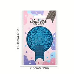 Stainless Steel Nail Stamping Plates Shapes Image Stamp Template