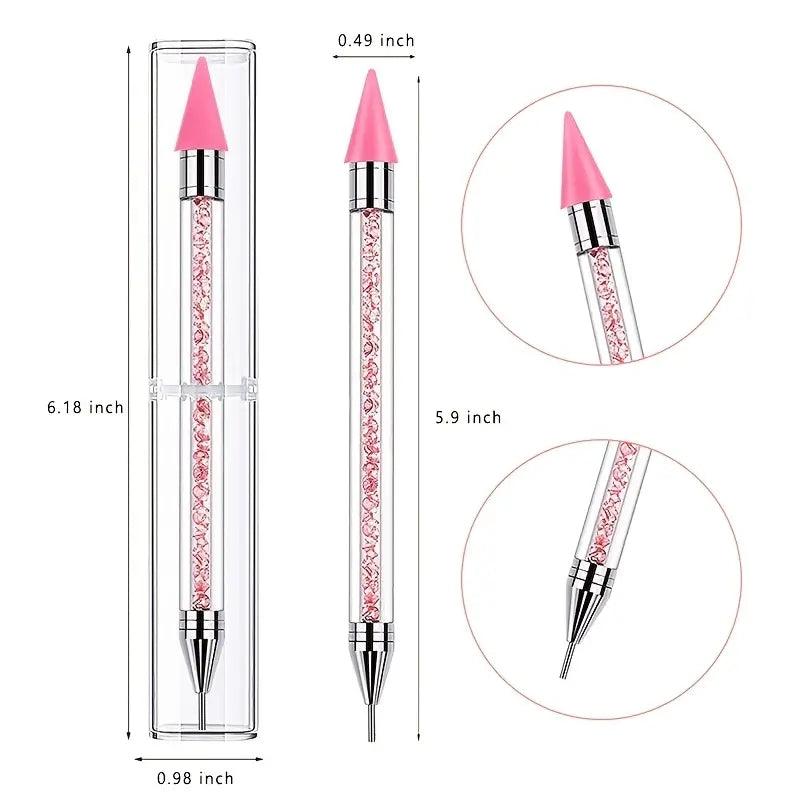 Dual-ended Rhinestone Picker Dotting Pen for Nail Art DIY