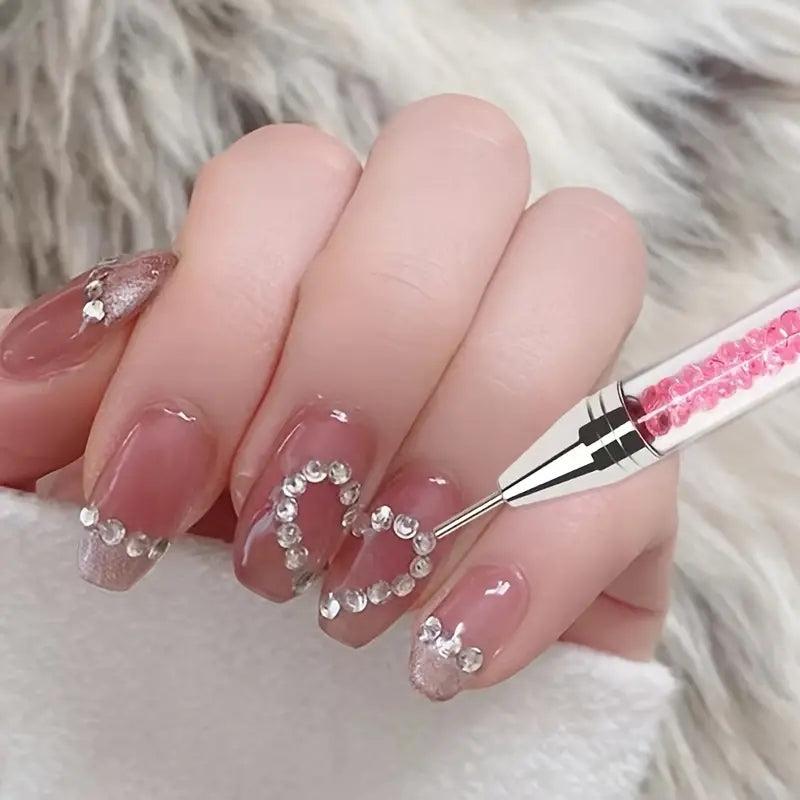 Dual-ended Rhinestone Picker Dotting Pen for Nail Art DIY