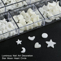 Mixed Flowers Conch Starfish Skull Nail Glitter Sequins