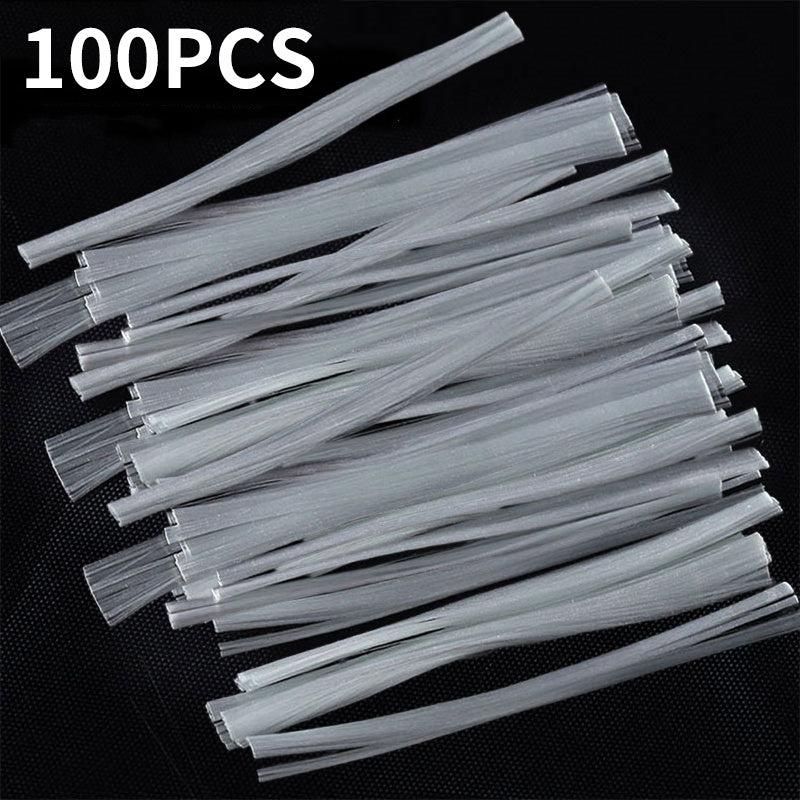 100pcs Fiberglass Nail Extension Glass Fiber Nail Silk Nail Salon
