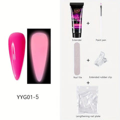 Professional Poly Nail Gel Set for Beauty Nail Art Quick Extension