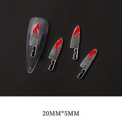 10pcs Bloody Halloween Nail Art Charms DIY Nail Salons