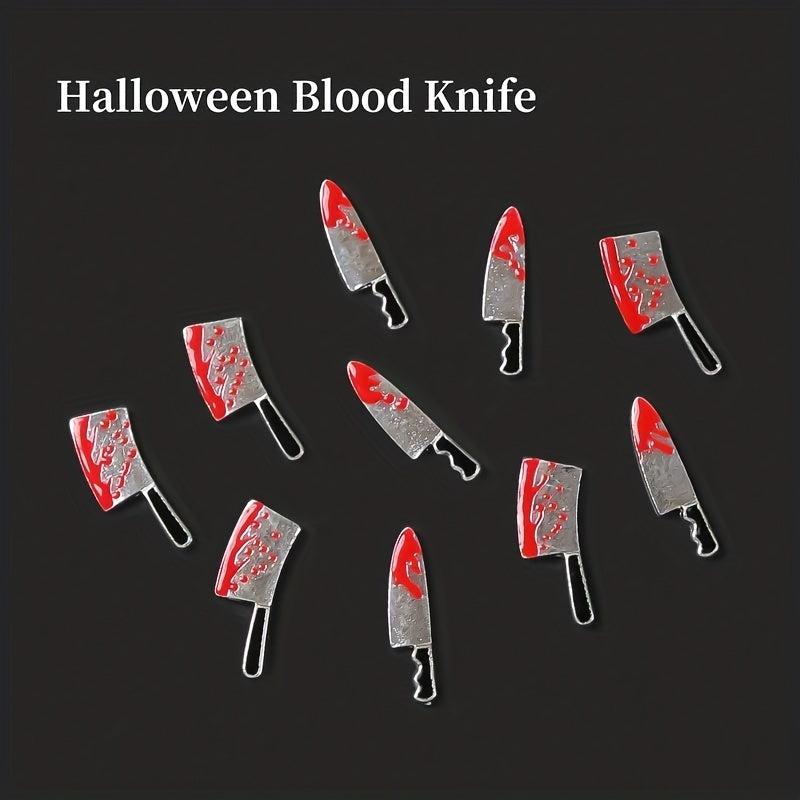 10pcs Bloody Halloween Nail Art Charms DIY Nail Salons
