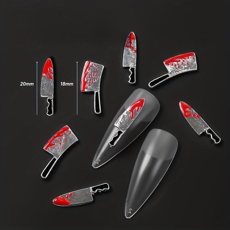 10pcs Bloody Halloween Nail Art Charms DIY Nail Salons