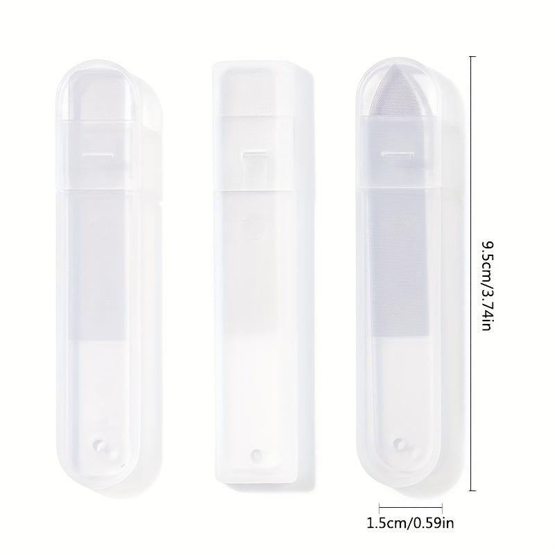 Glass Nail File Set with Nano Nail File & Buffers in Case