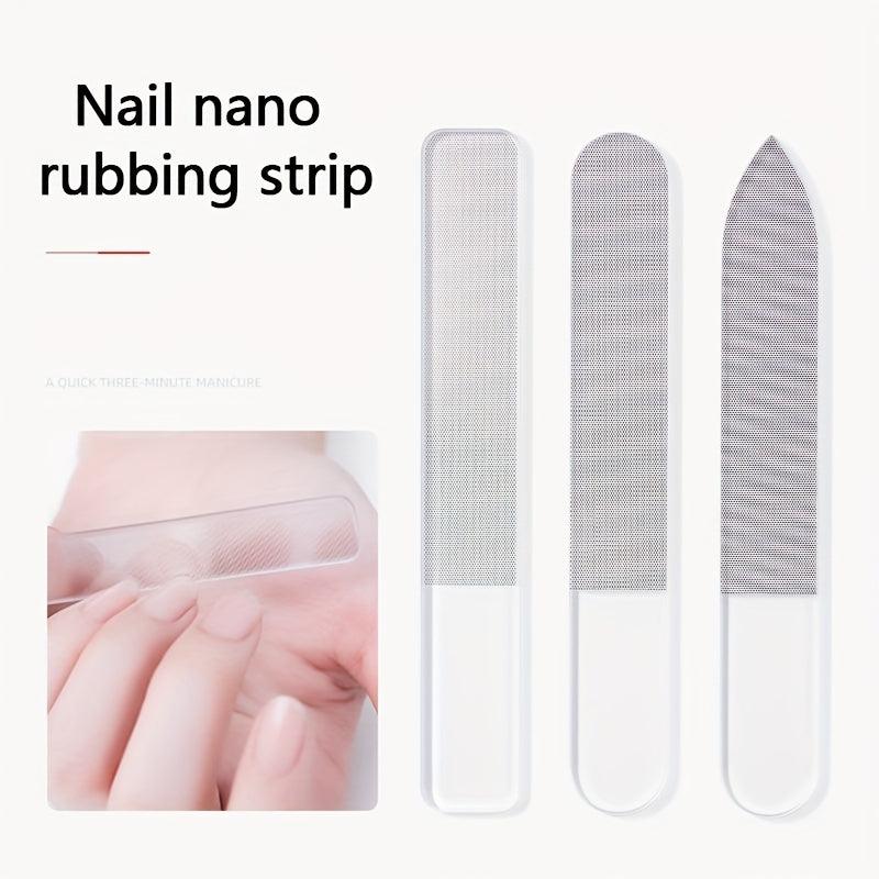 Glass Nail File Set with Nano Nail File & Buffers in Case