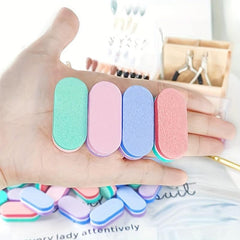 Double Sided Nail File with Sponge Blocks and Sanding Buffer Strips