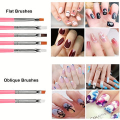 15pcs Acrylic Nail Brush Painting Pen & 5pcs Nail Dotting Tools Set