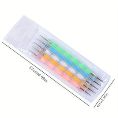 15pcs Acrylic Nail Brush Painting Pen & 5pcs Nail Dotting Tools Set