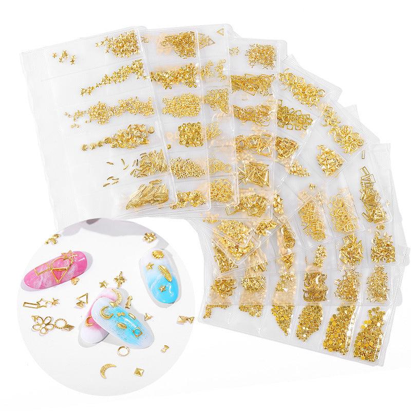 Star Moon Rivet Metal Frame Nail Decoration