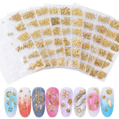 Star Moon Rivet Metal Frame Nail Decoration