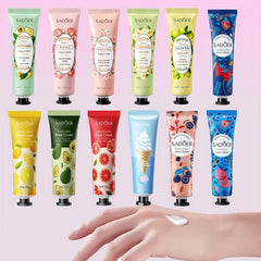 12pcs Floral Fruity Hand Cream Gift Set Moisturizing Dry Hands Travel Size