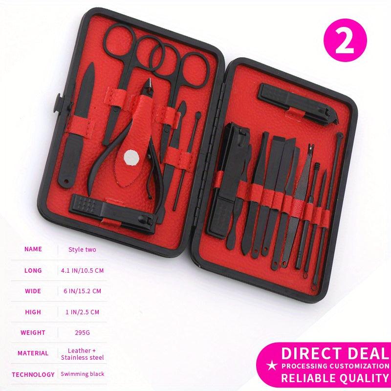 Professional Manicure Kit Nail Clippers Set Stainless Steel Pedicure Tools Kit
