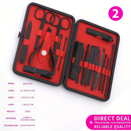 Professional Manicure Kit Nail Clippers Set Stainless Steel Pedicure Tools Kit