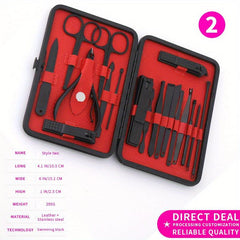 Professional Manicure Kit Nail Clippers Set Stainless Steel Pedicure Tools Kit