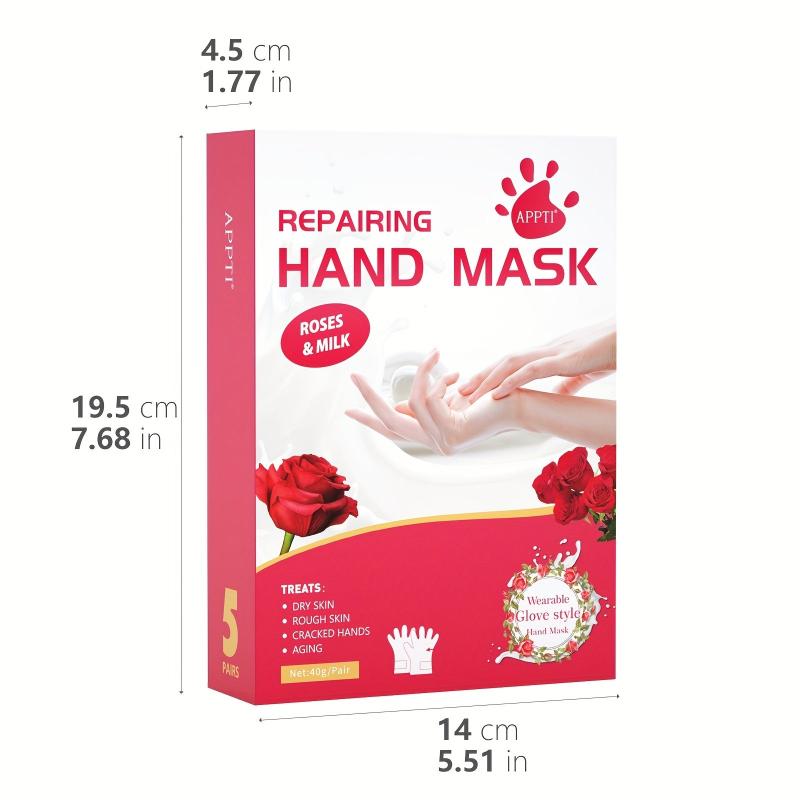 Rose Milk Repairing Hand Mask - Hydrating for Men and Women