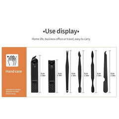 16 Piece Nail Care Set Stainless Steel Clippers Files Ear Spoon Men Women