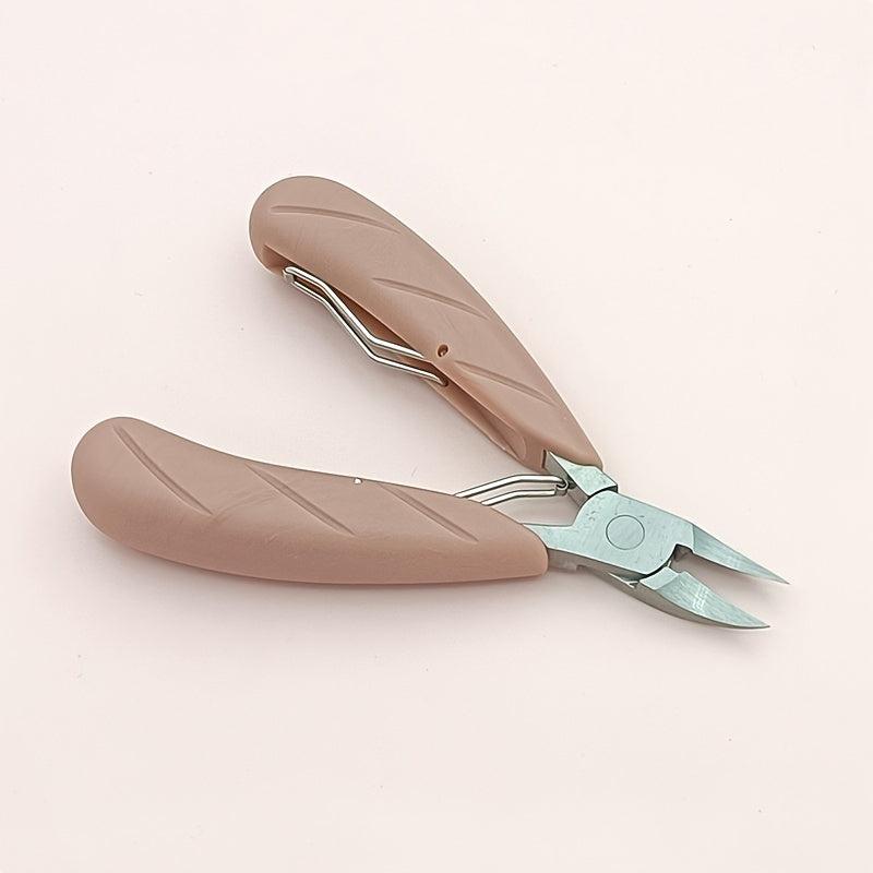 Sharp Cuticle Nippers Stainless Steel Clipper w/ Pusher Nail Tool