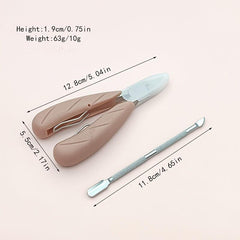 Sharp Cuticle Nippers Stainless Steel Clipper w/ Pusher Nail Tool
