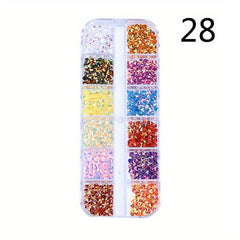 3pcs 3D Rhinestone Nail Charms with Double Headed Stickers DIY Nail Art Decor