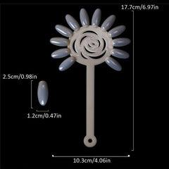 False Nail Tips Card Practice Display Tools With Buckle Ring