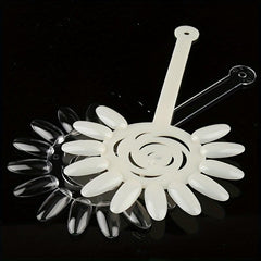 False Nail Tips Card Practice Display Tools With Buckle Ring