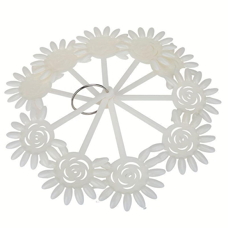 False Nail Tips Card Practice Display Tools With Buckle Ring
