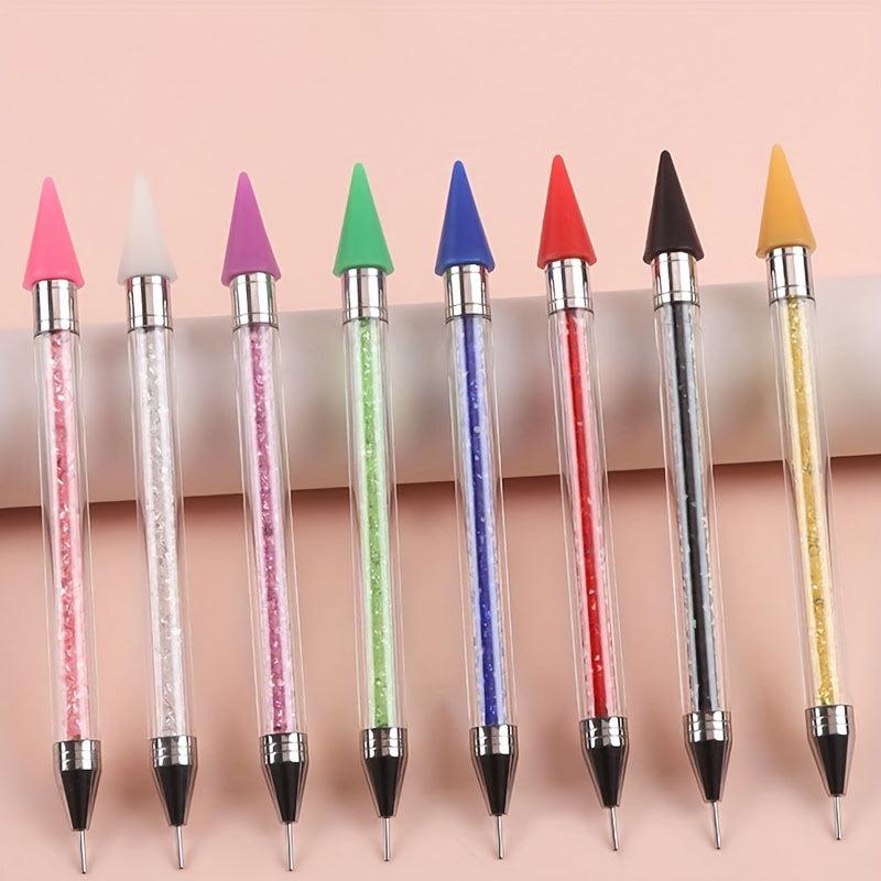 Dual Heads Rhinestones Dotting Wax Pen Gem Picker Crystal Picking Dotter