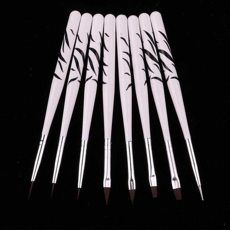 8 Pcs Manicure Brush Set Pedicure Dotting Pen Home Makeup Tool