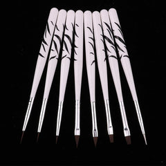 8 Pcs Manicure Brush Set Pedicure Dotting Pen Home Makeup Tool