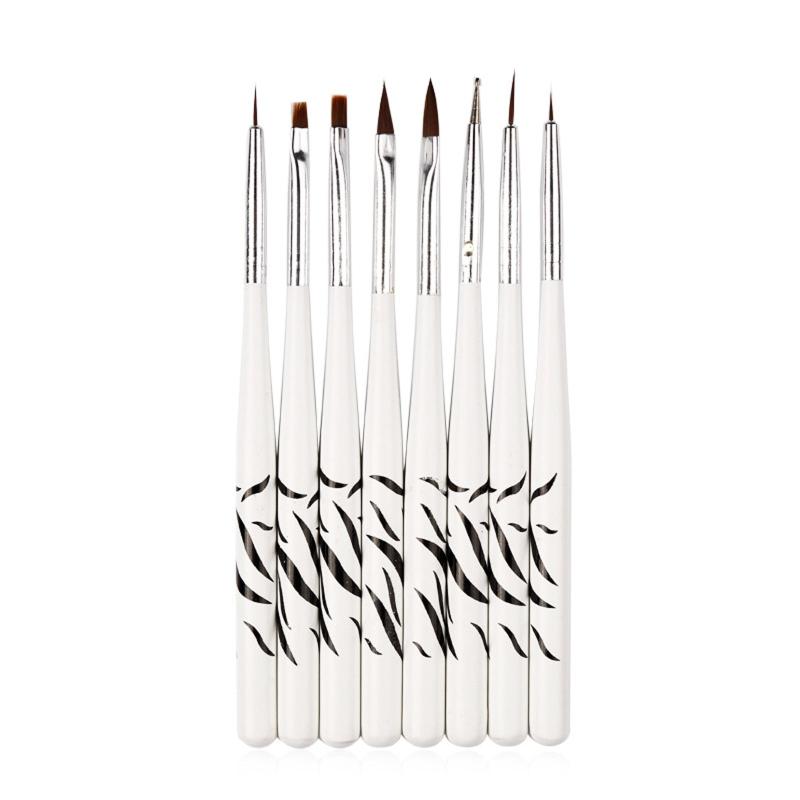 8 Pcs Manicure Brush Set Pedicure Dotting Pen Home Makeup Tool
