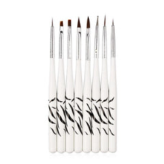 8 Pcs Manicure Brush Set Pedicure Dotting Pen Home Makeup Tool
