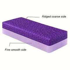 2pcs Foot Pumice Stone Callus Remover Scrubber Pedicure Exfoliator