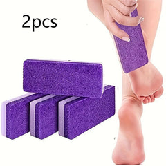 2pcs Foot Pumice Stone Callus Remover Scrubber Pedicure Exfoliator