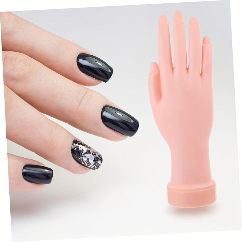 Bendable Nail Art Training Hand Model with Left Foot - 2 Pieces